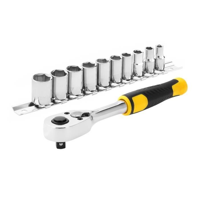 Click 72 Det 1/4 + 10 STANLEY sockets - STMT82666-0 - 11 -piece game