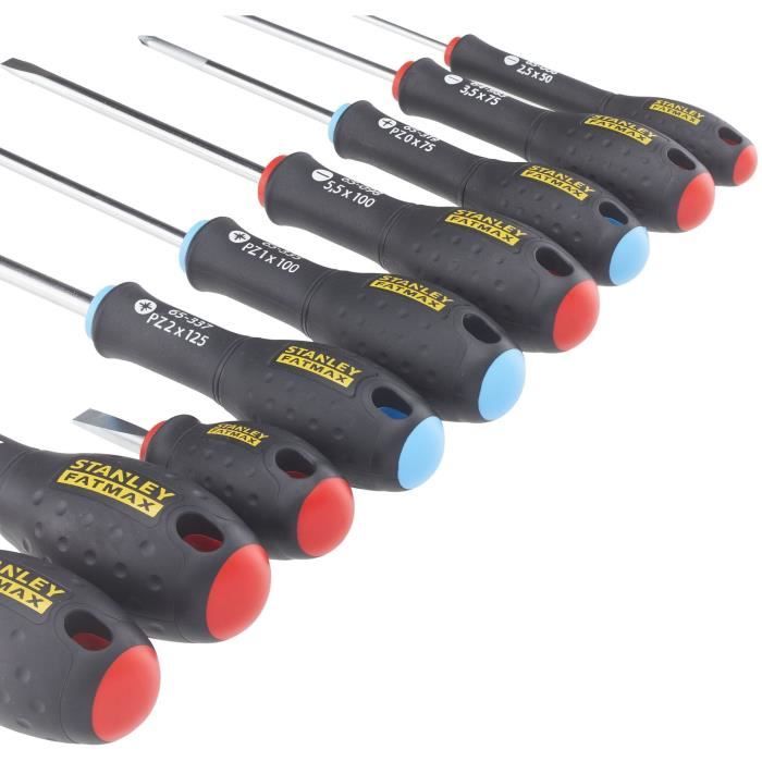 Set of 9 Screwdrivers - STANLEY FATMAX - FMHT65424-0 - Electrician + Mechanic + Pozidriv