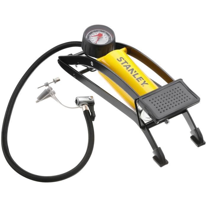 STANLEY - Foot Pump - STHT80894-1 - Maximum pressure: 100 psi / 6.9 bars