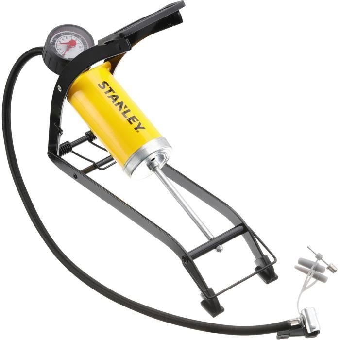 STANLEY - Foot Pump - STHT80894-1 - Maximum pressure: 100 psi / 6.9 bars