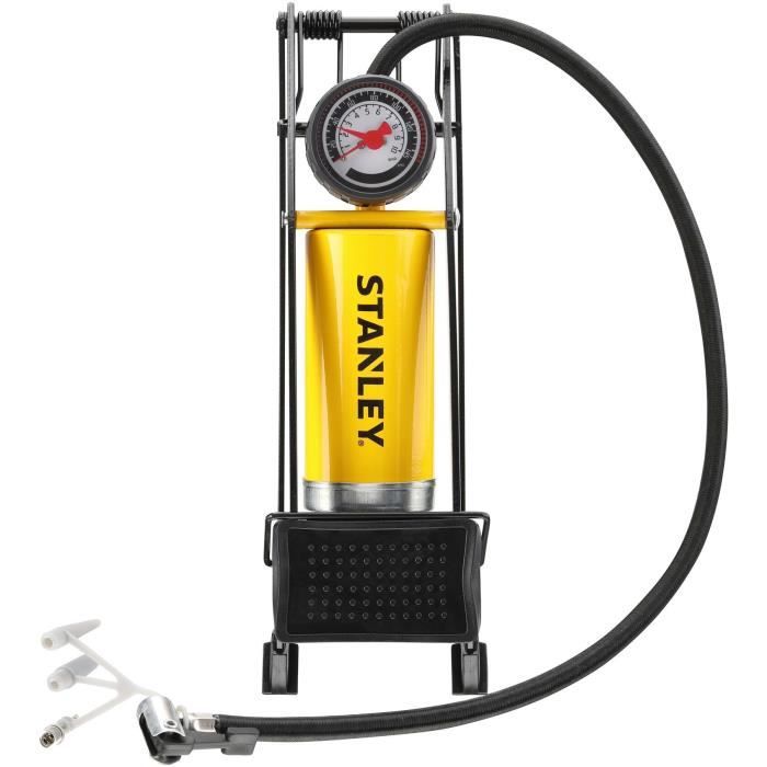 STANLEY - Foot Pump - STHT80894-1 - Maximum pressure: 100 psi / 6.9 bars