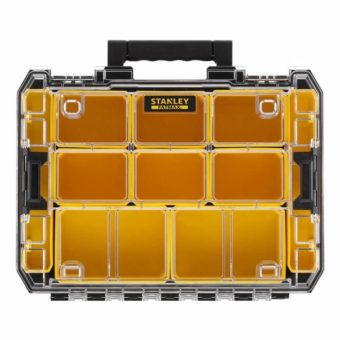 Stanley Fatmax Tstak Large Capacity Organizer - FMST82967-1 - 10 Removable Compartments - Black