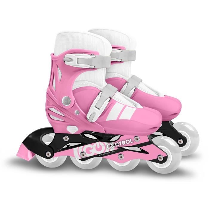 Adjustable inline skates - STAMP - SKIDS CONTROL - Size 30-33 - Pink