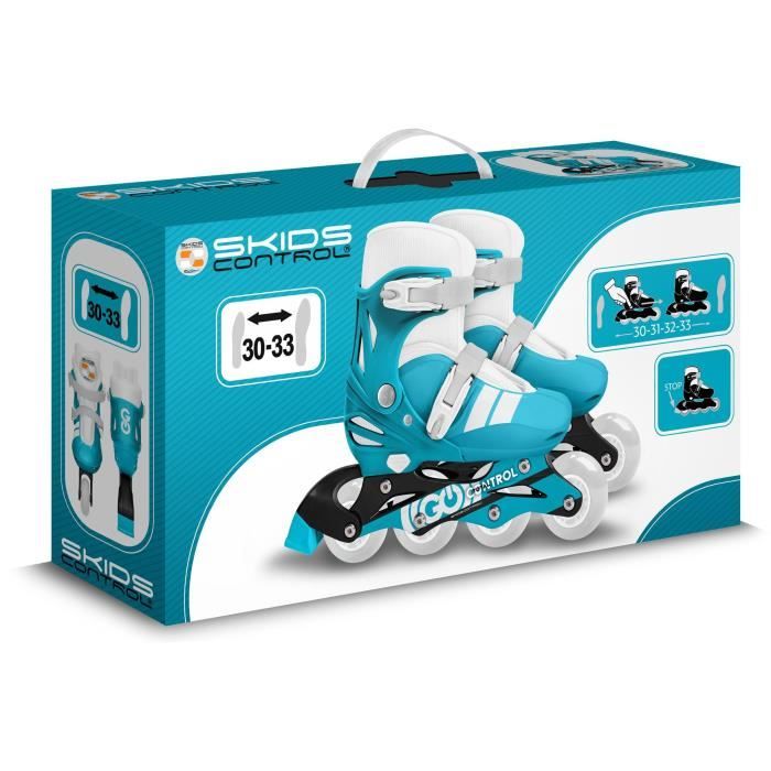 Adjustable inline skates - STAMP - SKIDS CONTROL - Size 30-33 - Unisex
