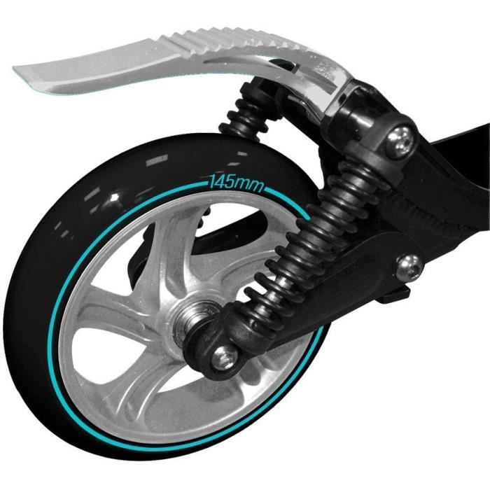 Adjustable folding scooter with double suspensions 145mm - SKIDS CONTROL CARBON - JK525145