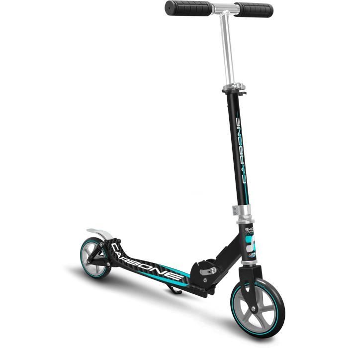 Adjustable folding scooter with double suspensions 145mm - SKIDS CONTROL CARBON - JK525145