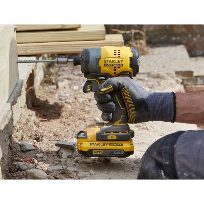 Impact screwdriver - STANLEY FATMAX V20 - SFMCF810D2K-QW - 170 Nm Brushless - Lithium 18V - 2 Batteries 2Ah