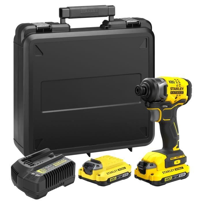 Impact screwdriver - STANLEY FATMAX V20 - SFMCF810D2K-QW - 170 Nm Brushless - Lithium 18V - 2 Batteries 2Ah