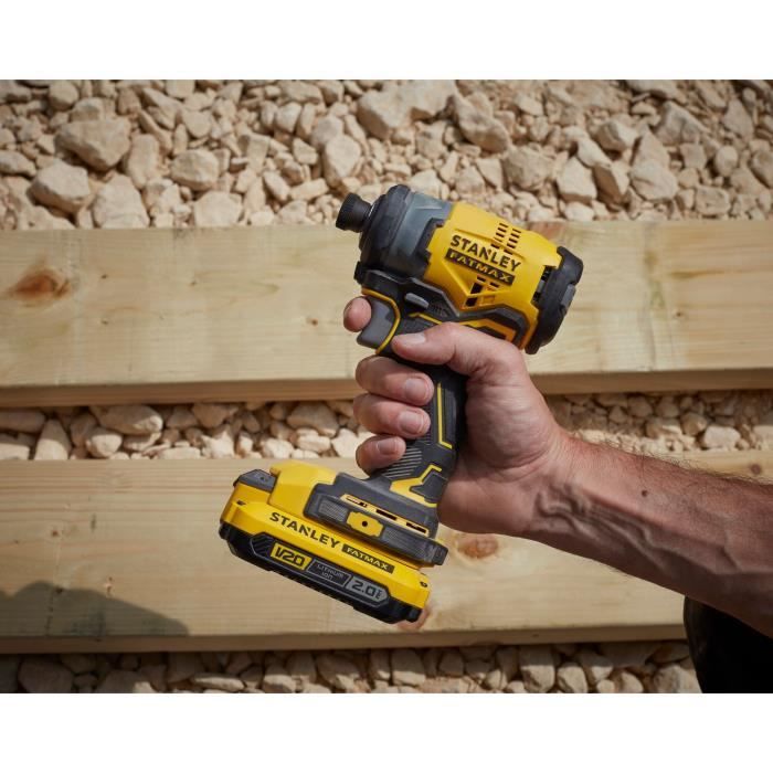 Impact screwdriver - STANLEY FATMAX V20 - SFMCF820D2K-QW - 190 Nm Brushless - Lithium 18V - 2 Batteries 2Ah