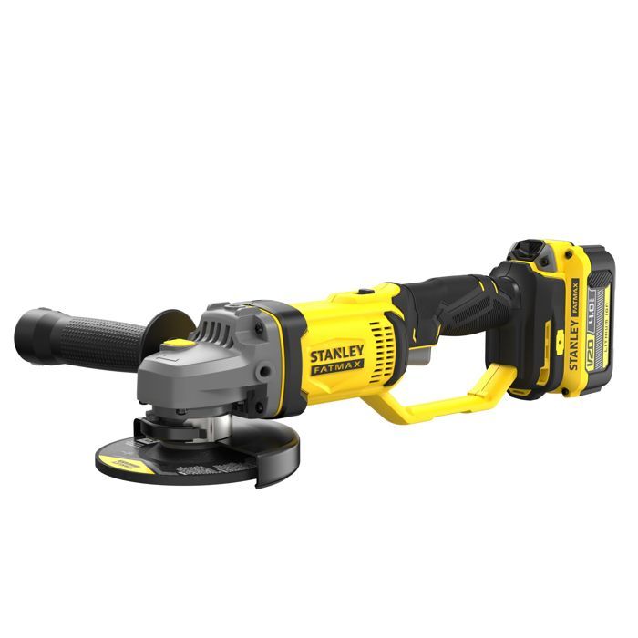 125 mm grinder - 18V Lithium - 2 4Ah Batteries - STANLEY FATMAX V20 - SFMCG400M2K-QW