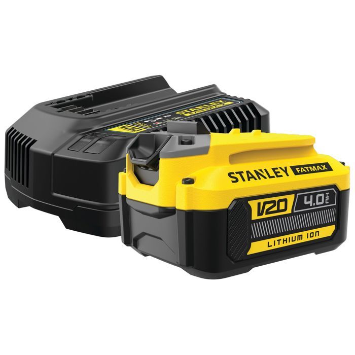 Kit 1 LITHIUM-ION 18V 4Ah battery and 2Ah Charger V20 Range - STANLEY Fatmax SFMCB14M1-QW