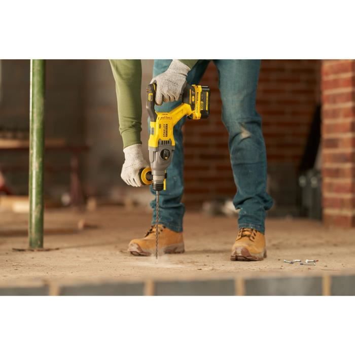 Stanley FatMax 18V SDS Plus Brushless Drill - 2 Joules - 2 4.0Ah Batteries - 3 Working Modes