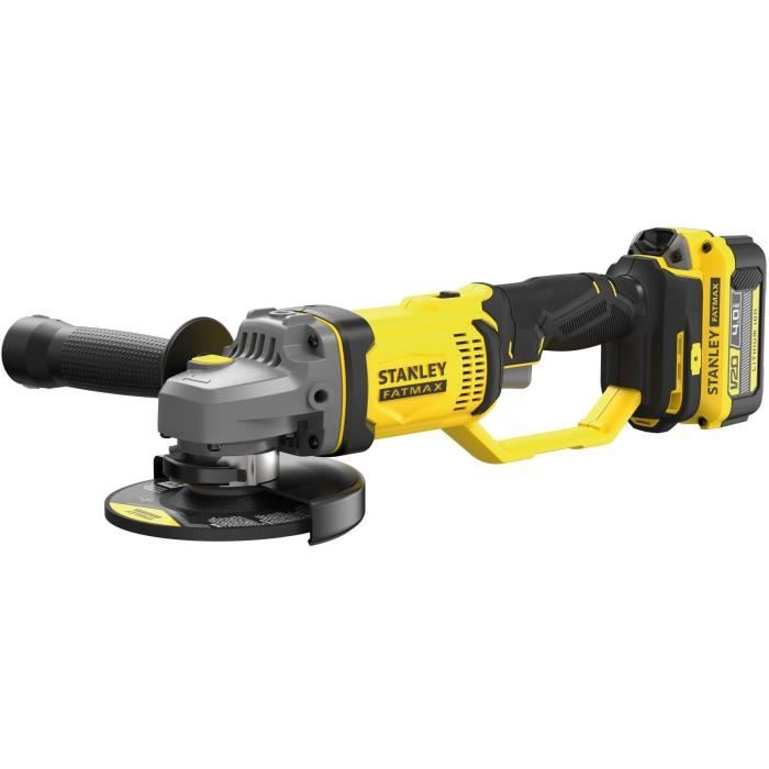125 mm grinder - 18V Lithium - 1 4Ah Battery - STANLEY FATMAX V20 - SFMCG400M1K-QW