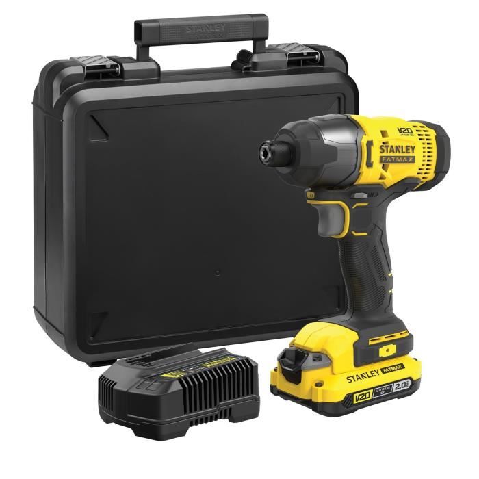 Impact screwdriver 165 Nm - 18V - 2800 rpm, 3100 cps/min, LED - V20 range - STANLEY FATMAX, SFMCF800D1K-QW