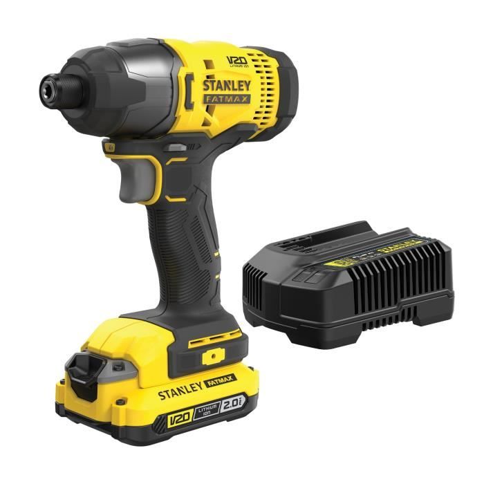 Impact screwdriver 165 Nm - 18V - 2800 rpm, 3100 cps/min, LED - V20 range - STANLEY FATMAX, SFMCF800D1K-QW