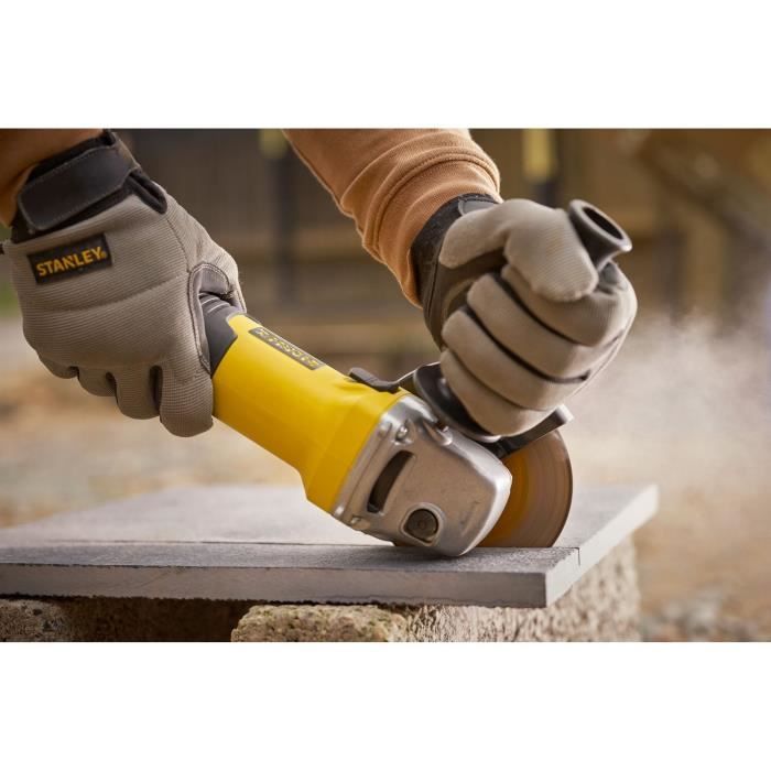 125mm 1-hand grinder - 1100W - Ø 125mm, 6 speeds from 3000 to 11000 rpm - STANLEY FATMAX, FMEG225VS-QS