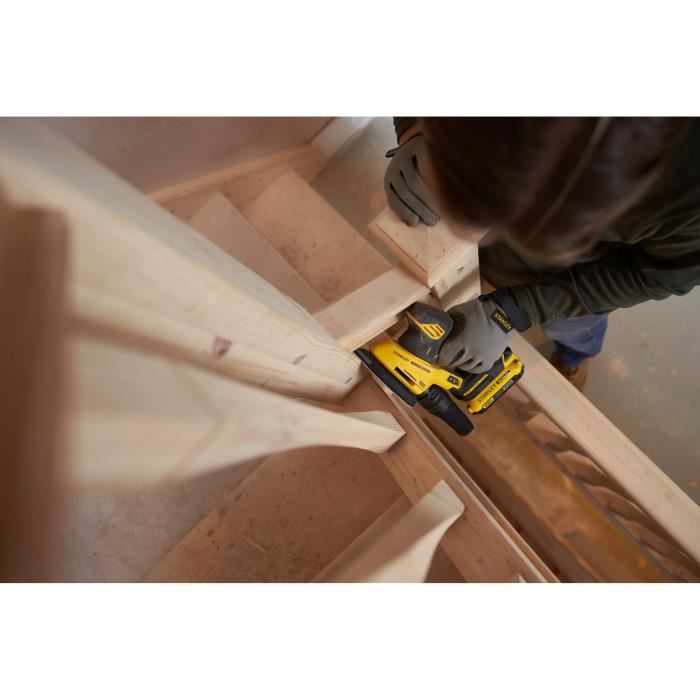 Finishing sander - STANLEY FATMAX V20 - SFMCW221B-XJ - Lithium battery (without) - 18V
