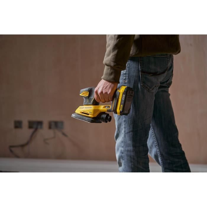 Finishing sander - STANLEY FATMAX V20 - SFMCW221B-XJ - Lithium battery (without) - 18V