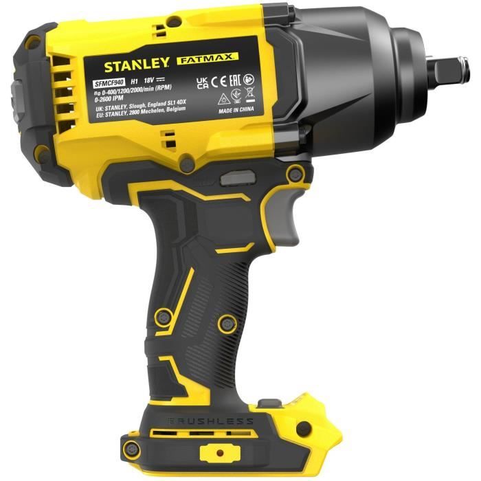 Impact wrench - STANLEY FATMAX V20 - SFMCF940B-XJ - 1/2 Brushless 950 Nm - Lithium 18V - Without Battery