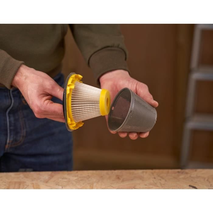 Cordless handheld vacuum cleaner - 18V - 45 Air Watts, 1300 L/min, 500 ml - V20 range - STANLEY FATMAX, SFMCVH001B-XJ