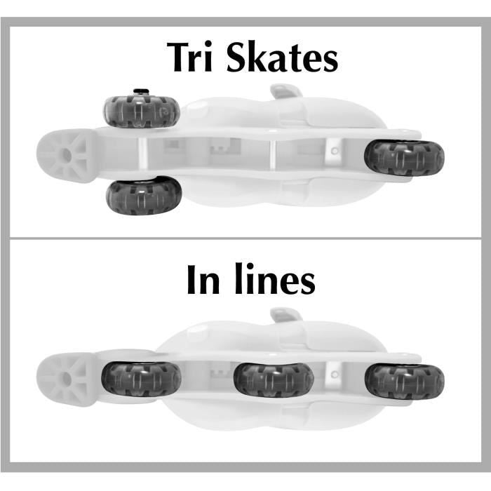 DISNEY PRINCESSES Inline Skates Adjustable 27-30 2in1 Triskate