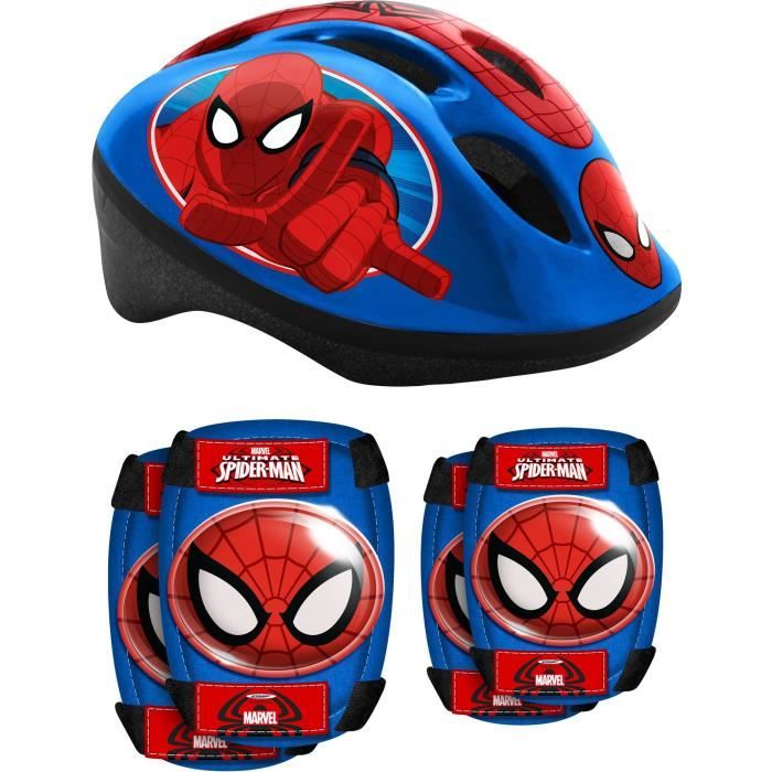 SPIDERMAN Helmet + elbow patches / knee pads - Marvel