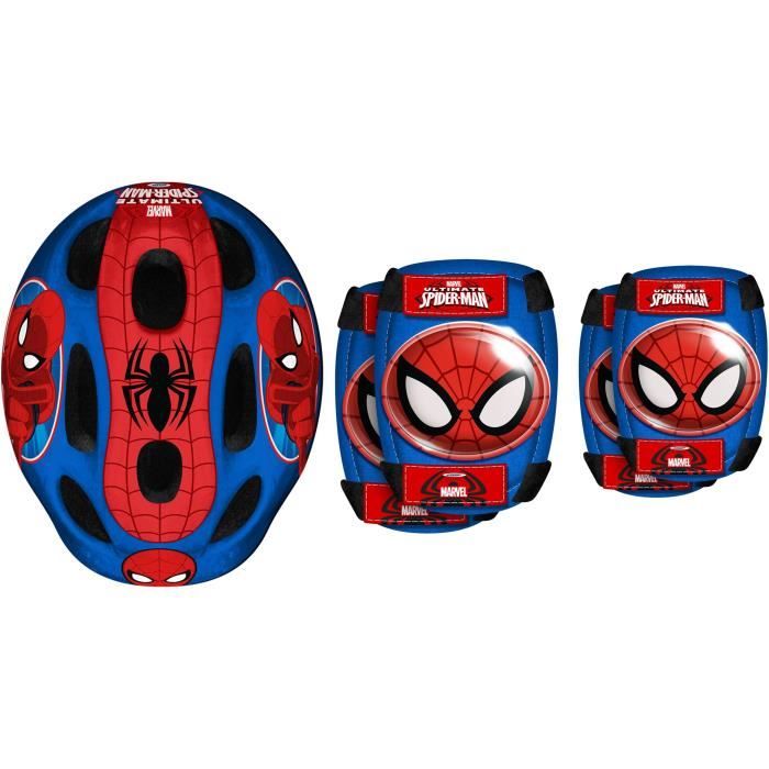SPIDERMAN Helmet + elbow patches / knee pads - Marvel