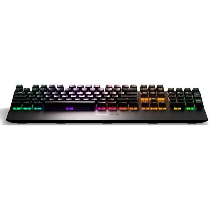 Gaming Keyboard - AZERTY - STEELSERIES - Apex 7 Red Switch - With Numeric Keypad - Backlit - Black