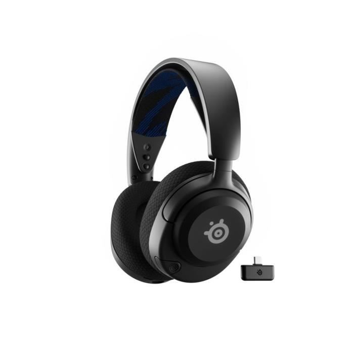 Wireless Gaming Headset - STEELSERIES - Arctis Nova 5P - Black - ClearCast 2.0 - 36 hour battery life