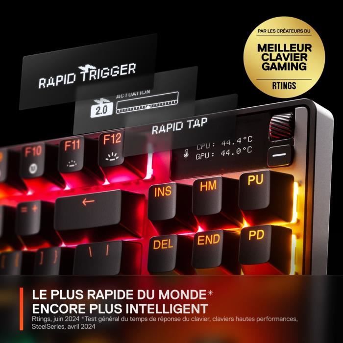 Wireless Mechanical Gaming Keyboard - STEELSERIES - APEX PRO TKL GEN 3 - Black