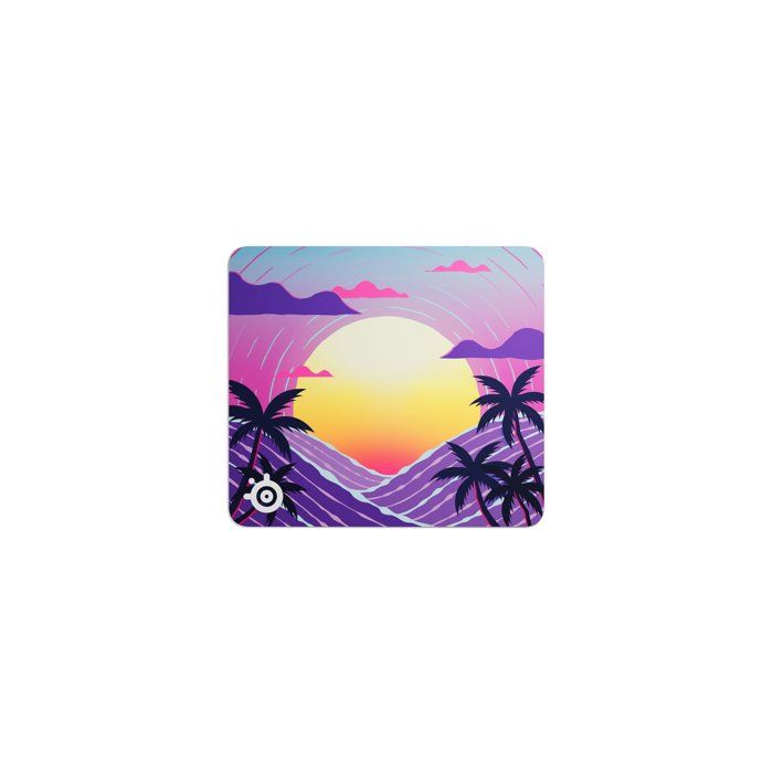 Gaming Mouse Pad - STEELSERIES - QcK L - Neon Sunset - 450 mm x 400 mm x 2 mm