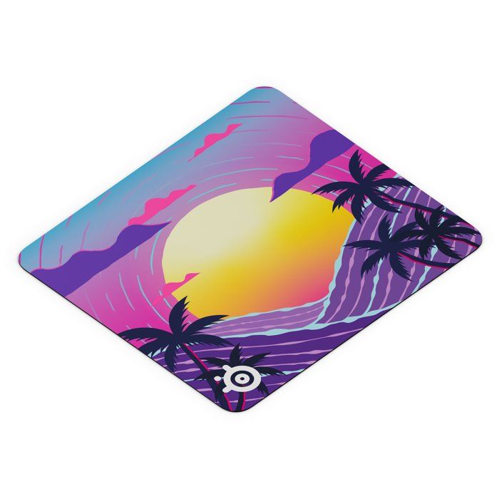 Gaming Mouse Pad - STEELSERIES - QcK L - Neon Sunset - 450 mm x 400 mm x 2 mm