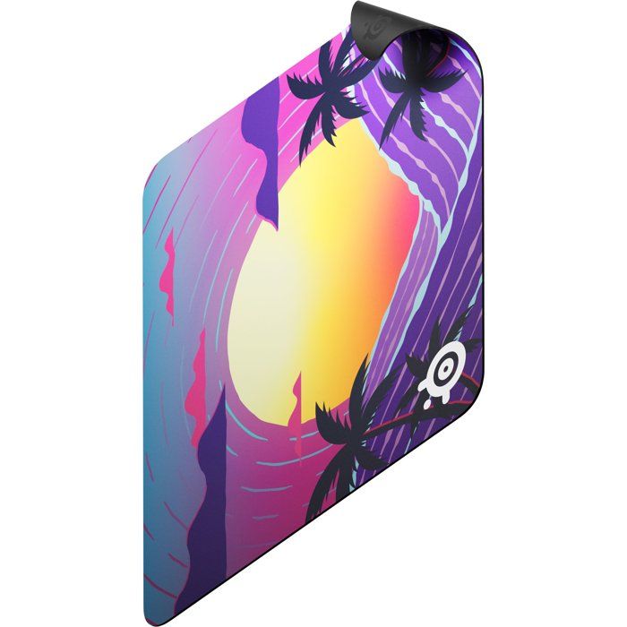 Gaming Mouse Pad - STEELSERIES - QcK L - Neon Sunset - 450 mm x 400 mm x 2 mm
