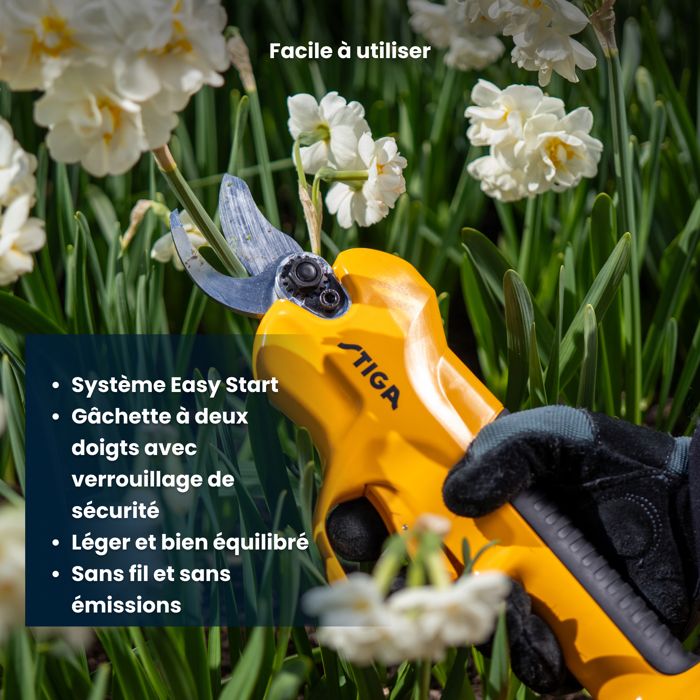STIGA SC 100e pruning shears kit