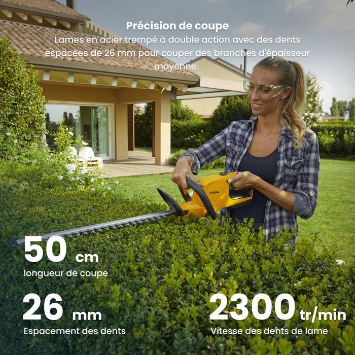 STIGA HT 100e Kit hedge trimmer - STEPHANE DOMERGUE - Thermal mower - 70 cm - Alpina E-Power 20V - 150 W