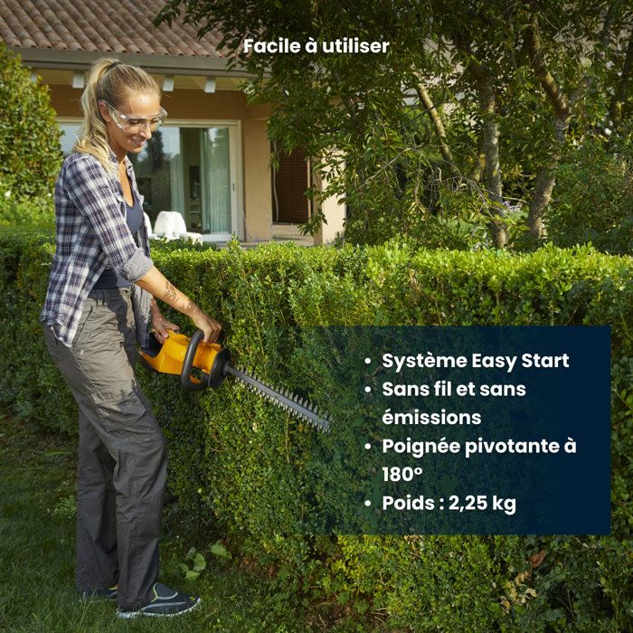 STIGA HT 100e Kit hedge trimmer - STEPHANE DOMERGUE - Thermal mower - 70 cm - Alpina E-Power 20V - 150 W