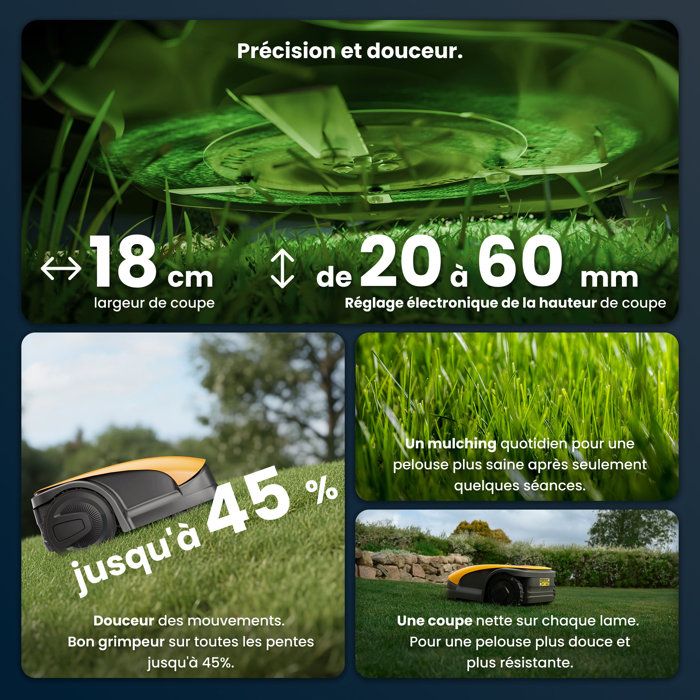 STIGA A 1000 autonomous robot lawn mower - Works with battery