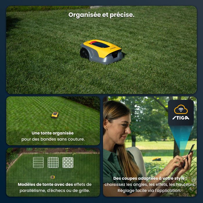 STIGA A 1000 autonomous robot lawn mower - Works with battery