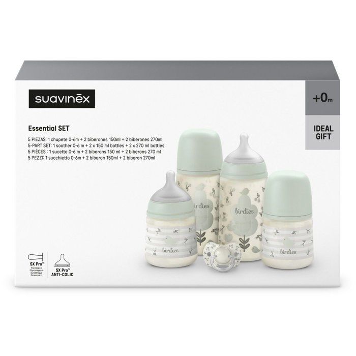 Newborn Set - SUAVINEX - Birdies - 0 to 6 months - Green