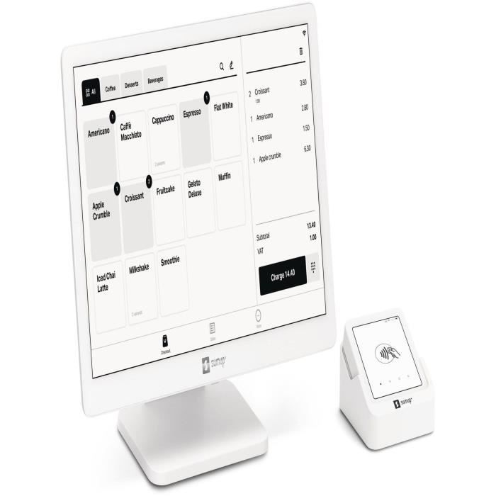 Lite Cash Register System and Solo Terminal - SUMUP - POS Lite + Solo card reader