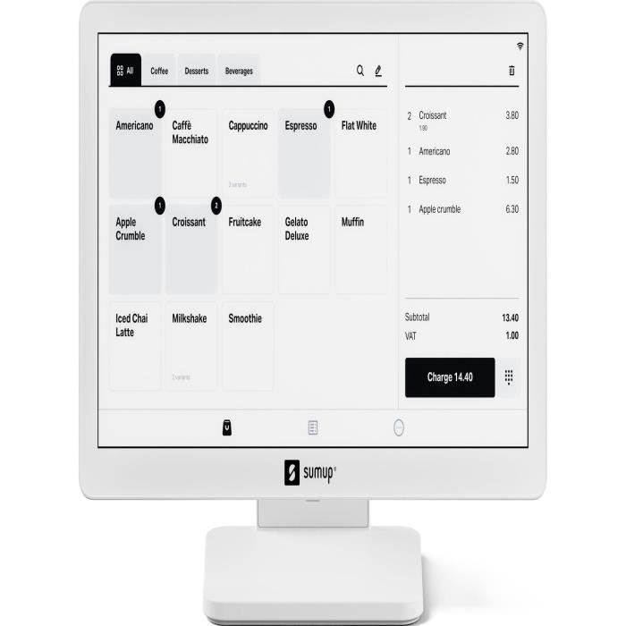 Lite Cash Register System and Solo Terminal - SUMUP - POS Lite + Solo card reader