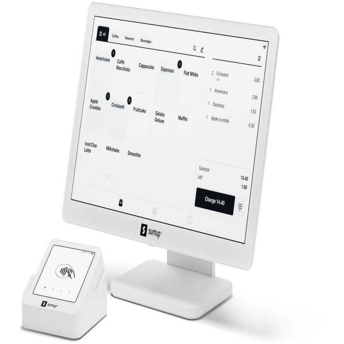 Lite Cash Register System and Solo Terminal - SUMUP - POS Lite + Solo card reader