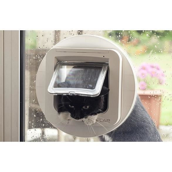 SUREFLAP Chatiere A electronic chip DualScan - White - 142 mm x 120 mm (Memorization of a maximum of 32 chips)