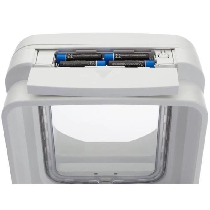 SUREFLAP Chatiere A electronic chip DualScan - White - 142 mm x 120 mm (Memorization of a maximum of 32 chips)