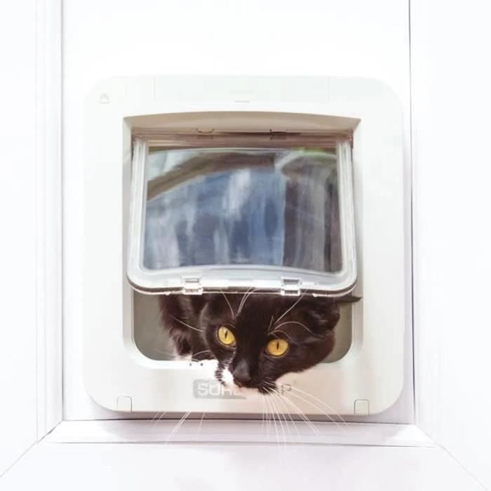 Sureflap Large Chatiere with connected electronic chip - white - 178 mm x 170 mm (delivered without the hub)
