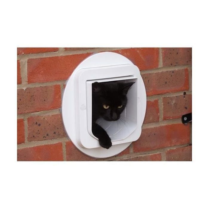 Sureflap Large Chatiere with connected electronic chip - white - 178 mm x 170 mm (delivered without the hub)