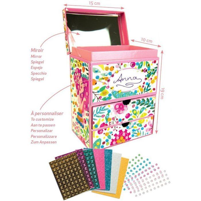 SYCOMORE - Dimensions 15.5 x 19.5 jewelry box Dimensions