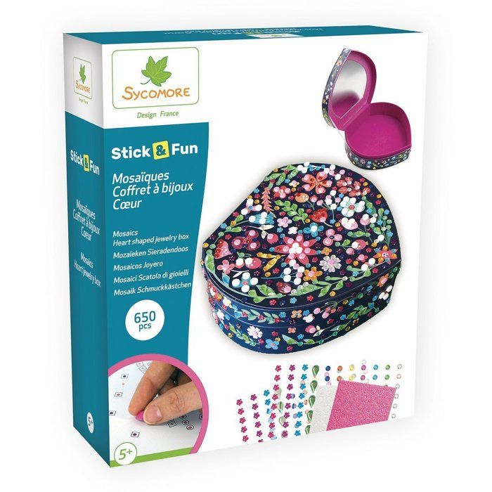 Sycomore - Heart jewelry box Dimensions: 20 x 6 x 18.5 cm to personalize