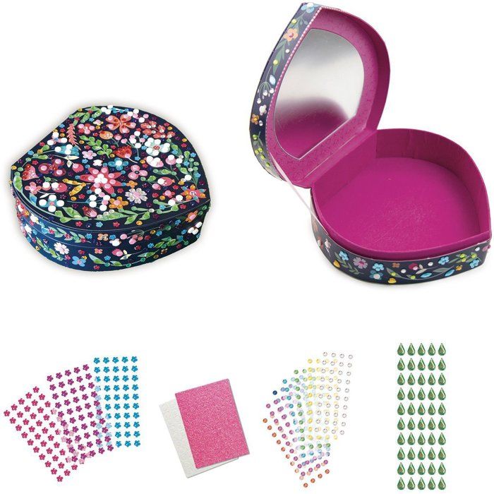 Sycomore - Heart jewelry box Dimensions: 20 x 6 x 18.5 cm to personalize