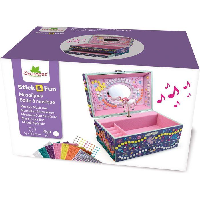 Sycomore - Music box Dimensions: 19 x 12.5 x 11.8 Personalize